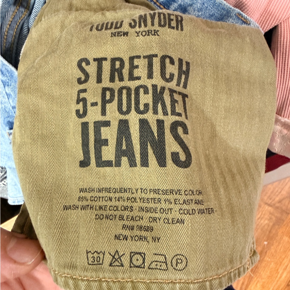 Todd Snyder Straight Fit Selvedge Light Washed Denim Jeans Size Men's 31 x 32 - Picture 12 of 15